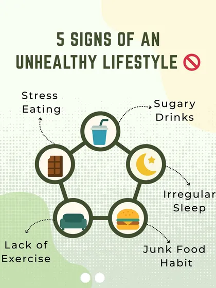 Are you a target of an unhealthy lifestyle? This series helps you identify the signs, such as stress eating and irregular sleep, and provides easy swaps like eating home-cooked meals and taking a daily walk to get back on track.