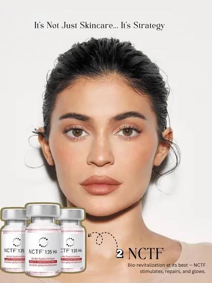 It's not just skincare, it's strategy. NCTF is bio-revitalization at its best, stimulating and repairing the skin for a glow like Kylie Jenner's.