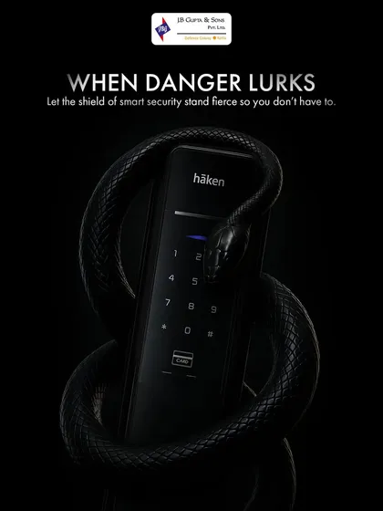 When danger lurks, your home's security should stand fierce. This Häken smart digital lock combines intelligent security with an uncompromised design, acting as a silent shield for your home. Real luxury is knowing you’re safe.