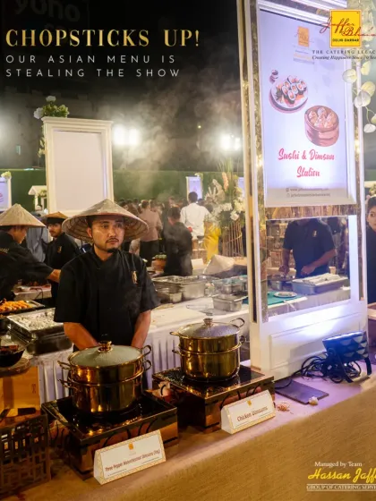 Our culinary expertise extends across the globe. This interactive Sushi and Dim Sum station showcases our ability to deliver authentic Asian flavors with the same passion and precision as our traditional Mughlai dishes.