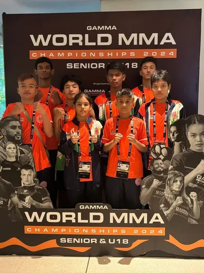 The junior team from India, including our FCC fighters, ready for the GAMMA World Championship. We are proud to contribute to the national team's strength.