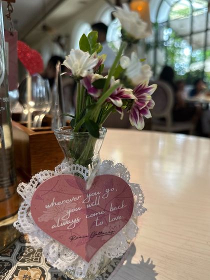 A beautiful detail from a cafe in Bangalore. It's the little things that make a place special.