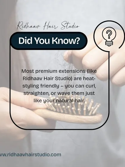 Did you know our premium extensions are heat-styling friendly? You can curl, straighten, or wave them just like your natural hair.