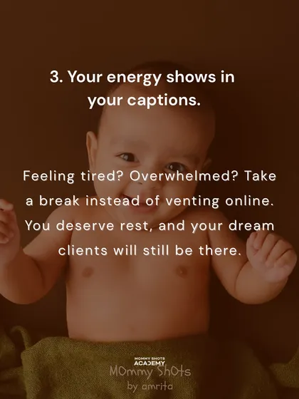 A reminder that your energy shows in your work and that it's okay to take a break instead of venting online.