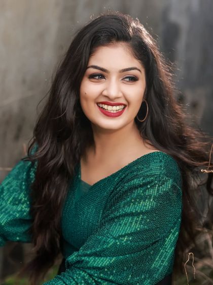 A series of portraits featuring a model in a stylish green sequin and black dress. The combination of outdoor and rustic indoor settings provides a variety of backdrops for this modern look.