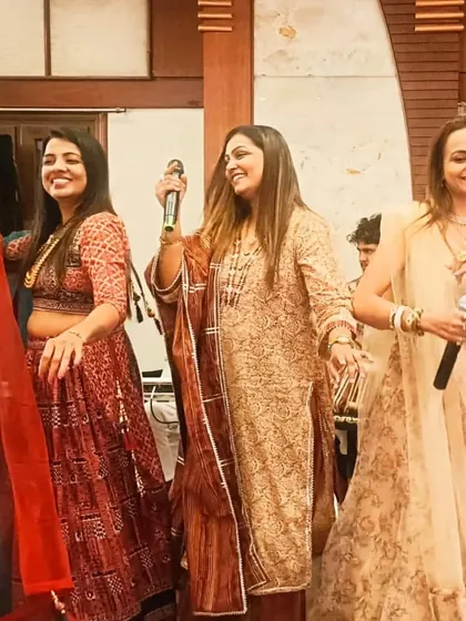 The singers enjoying the performance, their energy radiating to the audience.