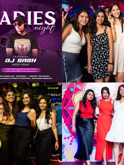 Capturing the mid-week magic. This collage shows different groups of friends enjoying the music and atmosphere at one of my Ladies' Nights.