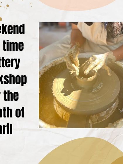 My weekend one-time pottery workshop for April is a great way to spend a creative afternoon.