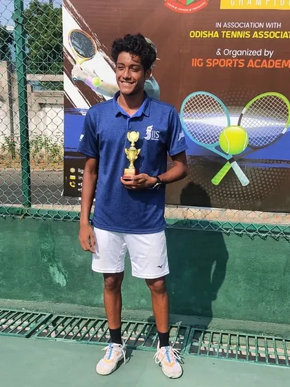 Ritabrata, a finalist at the All India 1 lakh Men's tournament in Bhubaneswar. We guide our senior players as they transition into the professional men's AITA circuit.