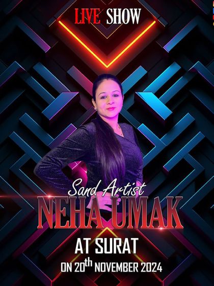 Announcing a live show in Surat. This city has a wonderful appreciation for art and family celebrations.
