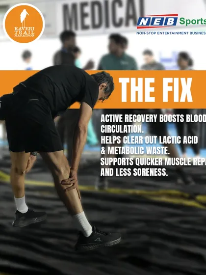 The fix for soreness is active recovery. This boosts blood circulation, helps clear out lactic acid, and supports quicker muscle repair.