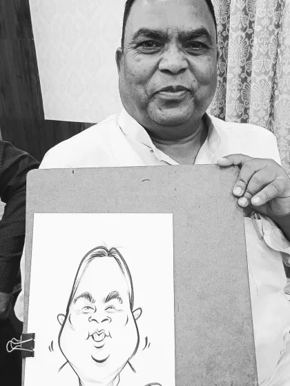 A simple, quick sketch can bring so much laughter and fun to an event.