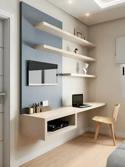 Interior Design - Bedroom Interior Design Integrated Study & Work Nooks photo 7