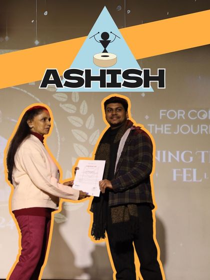We celebrate the graduation of our first batch of LTM After-School Fellows. Here, Ashish receives his certificate after successfully completing the program and securing a placement to continue his musical journey.