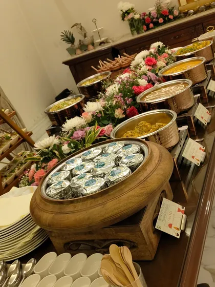 A close-up on the individual desserts, a key part of my promise for a complete and seamless Diwali catering experience.