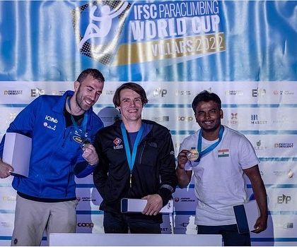 On the podium at the World Cup in Villars, Switzerland. Even when things don't go exactly as planned, winning a bronze for the country is always a happy moment and motivation to train even harder.