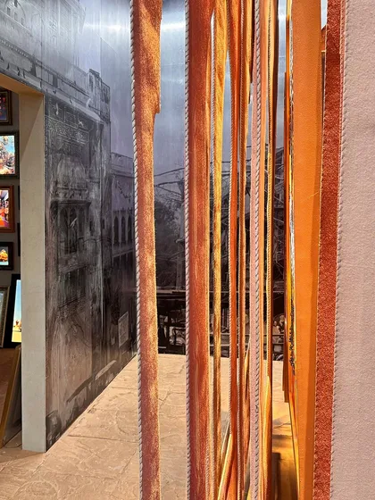 A repeat of image 125, a detail from the 'Indofuturism' installation.