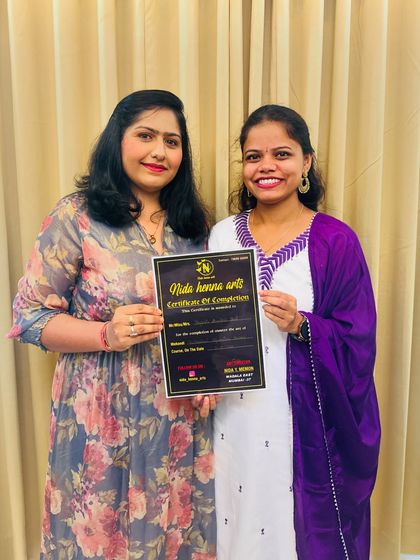 Handing over a certificate is like watching a bird take flight. I am confident she will soar high with her artistic skills.