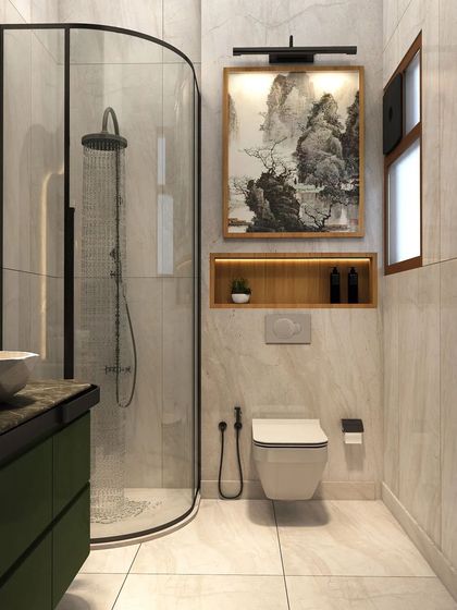 Chizzle My Designs - Turnkey Residential Interior Design Artistic Bathrooms & Powder Rooms photo 37