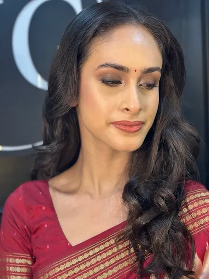 A closer look at the soft smokey eye created for Miss Asia Global 2024. The neutral tones enhance her eye shape beautifully, creating an elegant and timeless look.