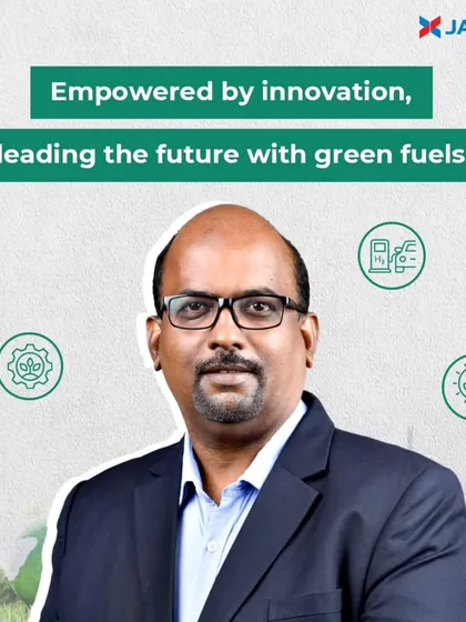 Mr. Kannan Krishnan, our Joint Managing Director at Jakson Green, is leading our charge into the future with green fuels. His vision emphasizes a culture of innovation that drives sustainability, ensuring we pioneer solutions that enhance efficiency and promote environmental stewardship.