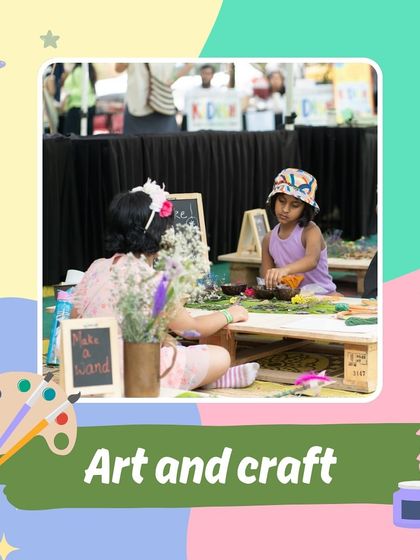 Art and craft is a cornerstone of the Little Kingdom experience, with dedicated zones for kids to get creative.