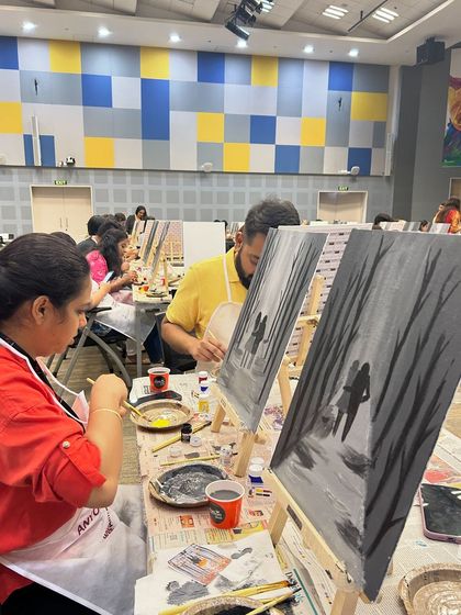 Paint Bar - Corporate Events & Team Building Classic Office Sip & Paint photo 41