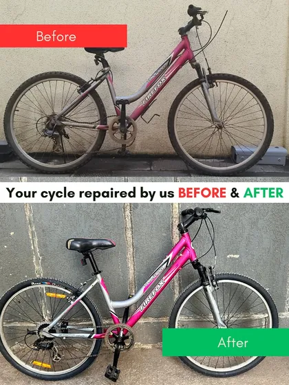 No bike is too far gone. This pink Firefox was brought in for a major restoration, and we revived its color and performance. We handle all types of bikes, from rugged mountain bikes to daily commuters.