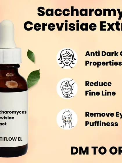 Create targeted eye treatments with our Saccharomyces Cerevisiae Extract (ACTIFLOW EL). This extract is designed to combat dark circles, reduce fine lines, and remove eye puffiness for a refreshed look.
