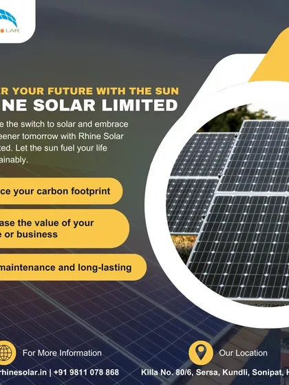 Power your future with the sun. My solar panels help you reduce your carbon footprint, increase the value of your home or business, and are low maintenance and long-lasting.