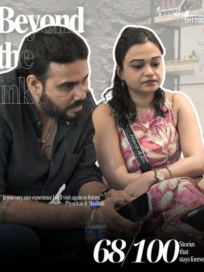 "It was very nice experience I will visit again in future." A happy couple, Priyanka and Shailesh, after their session.