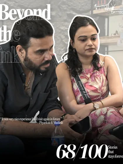 "It was very nice experience I will visit again in future." A happy couple, Priyanka and Shailesh, after their session.