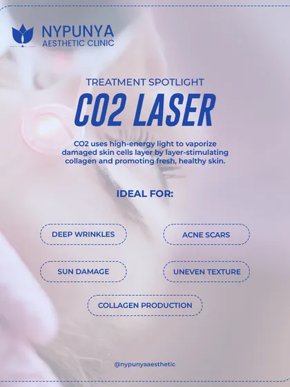 The CO2 laser is one of my go-to treatments for significant skin texture issues. It is ideal for addressing deep wrinkles, acne scars, sun damage, and promoting overall collagen production for firmer, healthier skin.