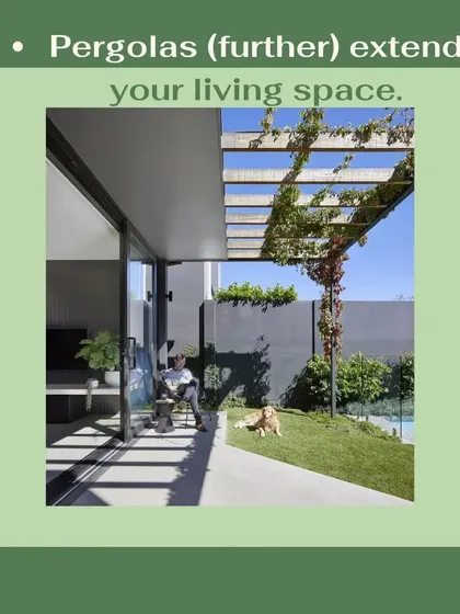A well-placed pergola effectively extends your indoor living area into the garden. It creates a seamless transition, giving you a comfortable and sheltered space to enjoy the outdoors.