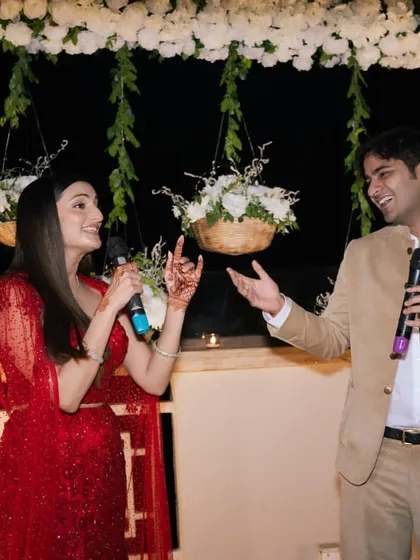 Joy is the centerpiece of every celebration here. I love creating a space where you and your loved ones can share laughter, songs, and unforgettable moments during your special engagement mehfil.