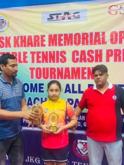 Our players shining at the SK Khare Memorial Open Table Tennis Cash Prize Tournament in Ghaziabad.