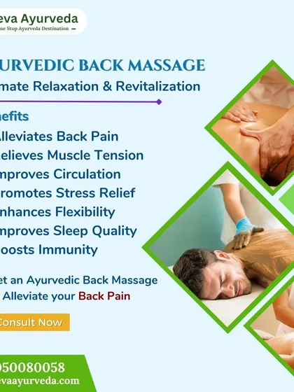 Experience the deep healing of an Ayurvedic back massage. This therapy not only alleviates pain and tension but also enhances flexibility and boosts immunity for overall well-being.