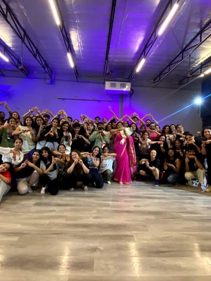 The community after a transformative Contact Improvisation masterclass with Manas. The smiles and connection in this photo capture the spirit of the workshop.