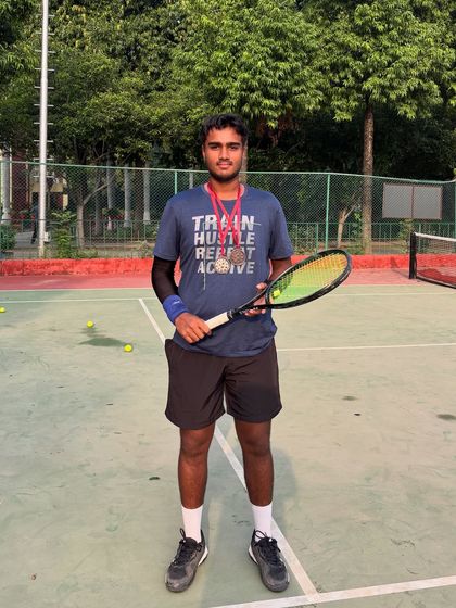 Bronze at the national level. Niranjan Singh with his well-earned medal from the CBSE National U-19 tournament.