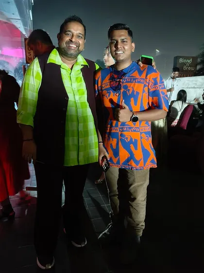 Sharing a moment with the legendary Shankar Mahadevan. His energy and passion for music are truly inspiring.