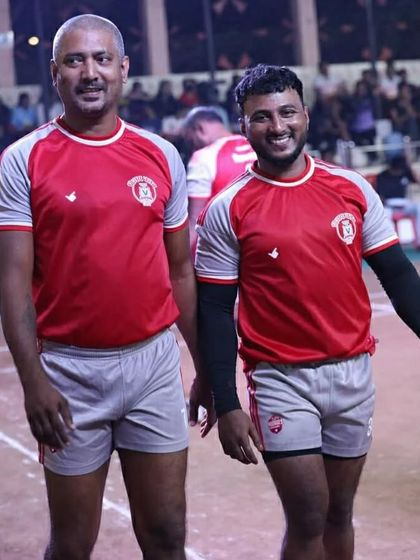 Two of our senior players during the friendship match against Japan.