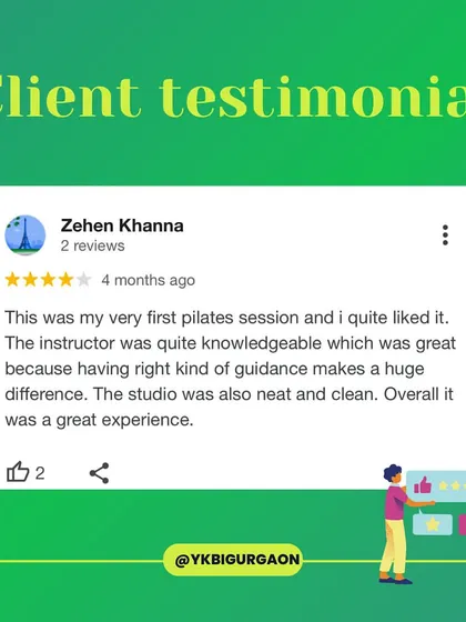 "This was my very first pilates session and I quite liked it. The instructor was quite knowledgeable which was great." Proper guidance makes all the difference, especially for beginners.