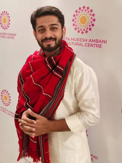 A moment captured at the Nita Mukesh Ambani Cultural Centre after a superb Jasrangi concert.