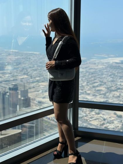 Looking out over the city.