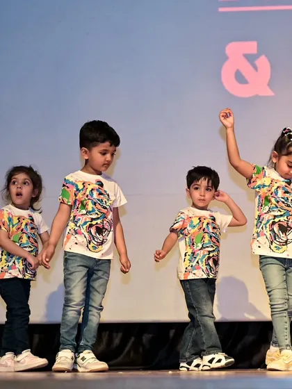 Another shot of our toddler team, showing their focus and teamwork during their stage performance.