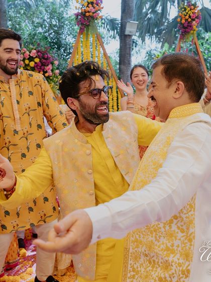 A heartwarming moment between the groom and a family member on the dance floor. These inter-generational moments of joy are priceless.