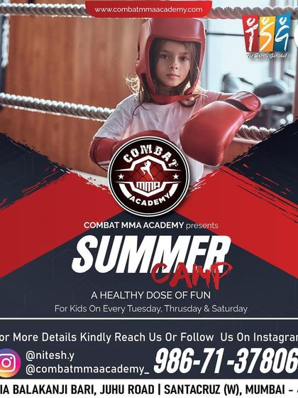 Train like a champion at our Combat MMA Academy's Summer Camp for kids. It's a healthy dose of fun where they can learn martial arts basics, build confidence, and develop resilience.