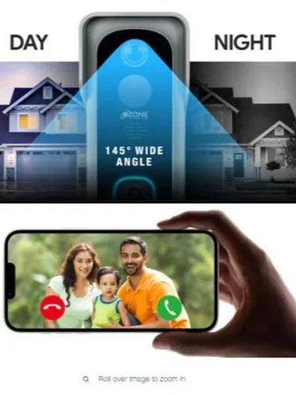Our video doorbell provides a clear view of your doorstep around the clock. The system's day and night vision capabilities ensure you can always see and communicate with visitors via your smartphone.