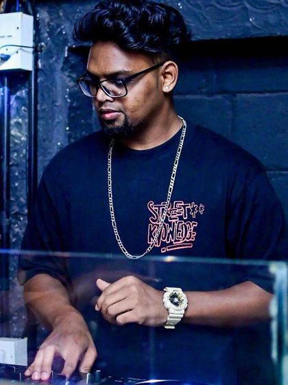 In my element, controlling the sound for the night. A deep knowledge of my equipment allows me to be creative and responsive during my DJ sets.