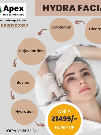 Our HydraFacial is a client favorite for achieving instantly brighter and cleaner skin. This treatment follows a multi-step process of cleansing, exfoliation, extraction, and deep hydration to remove impurities and infuse your skin with nourishing serums. See the clear steps to a radiant complexion.